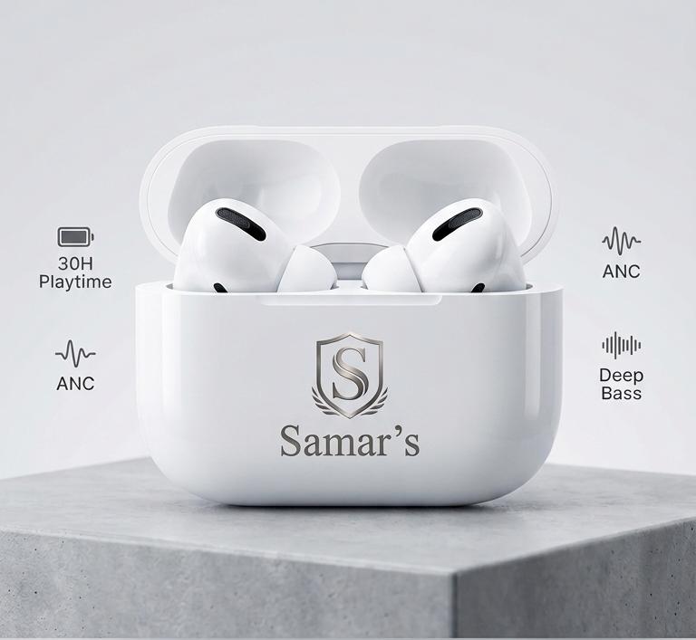 Samar's TWS Earbuds Pro — ANC & Deep Bass