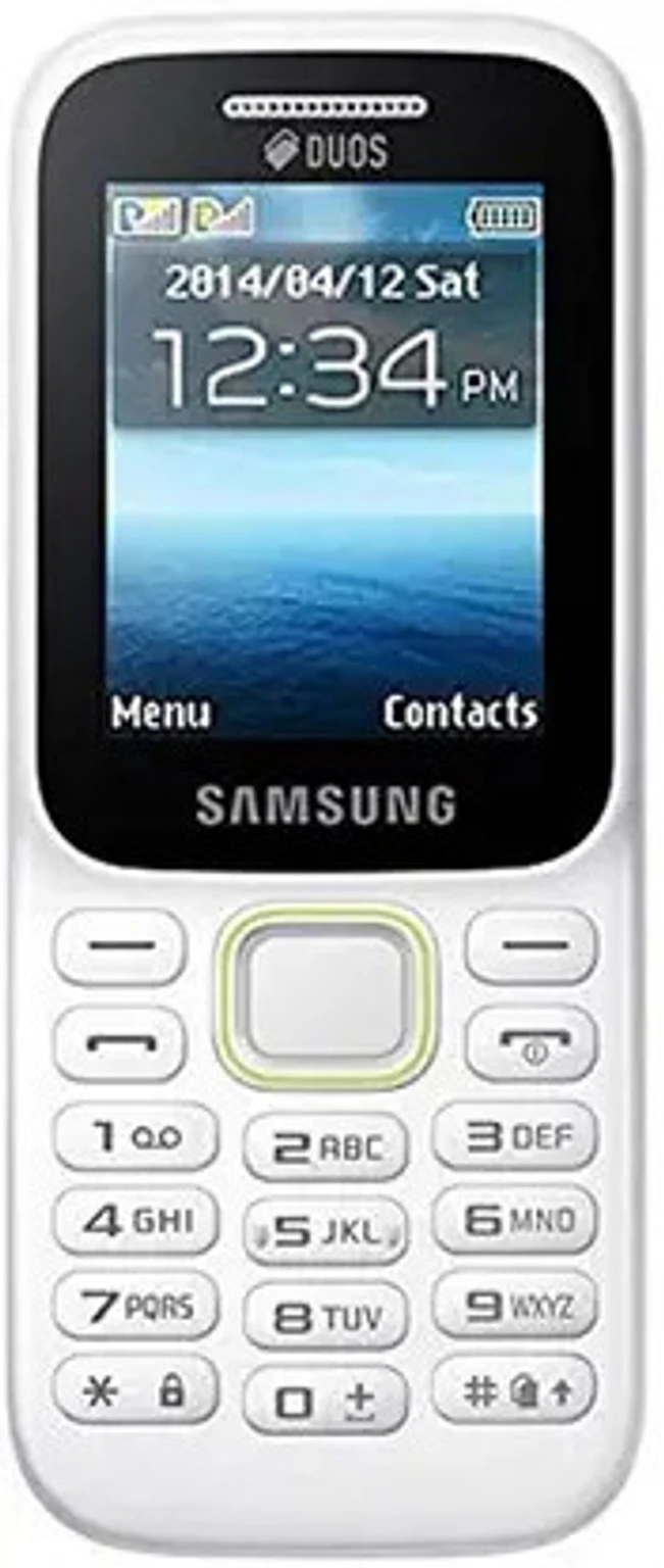 Samsung B310E DUOS front view White Dual SIM