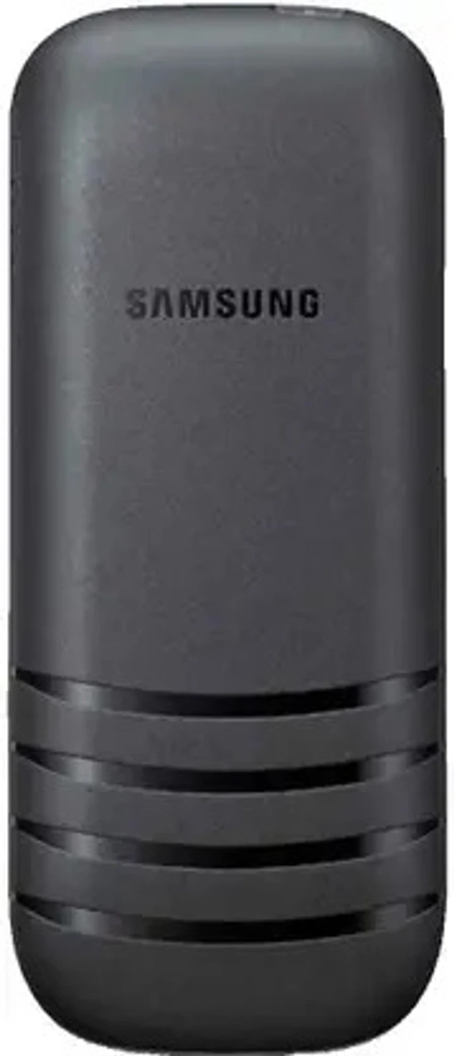 Samsung Guru E1200 back view Charcoal Black
