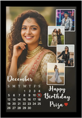 Personalized birthday calendar frame sample - Happy Birthday Priza