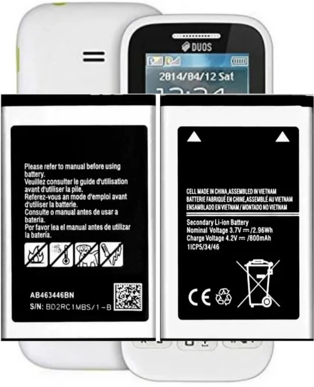 Samsung AB463446BN Battery with phone