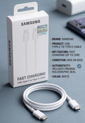 Samsung Original USB Type-C to Type-C Fast Charging Cable 25W White