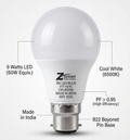 Zeniet 9W LED Bulb B22 Cool White 6500K