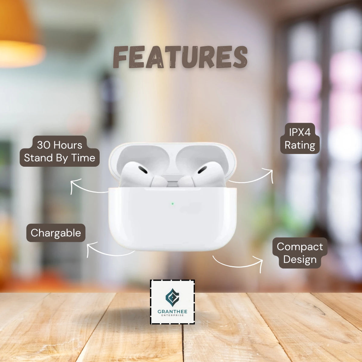 TWS Earbuds with Force Sensor & Touch Control